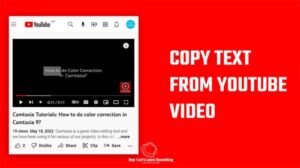 Cara menyalin teks dari video youtube