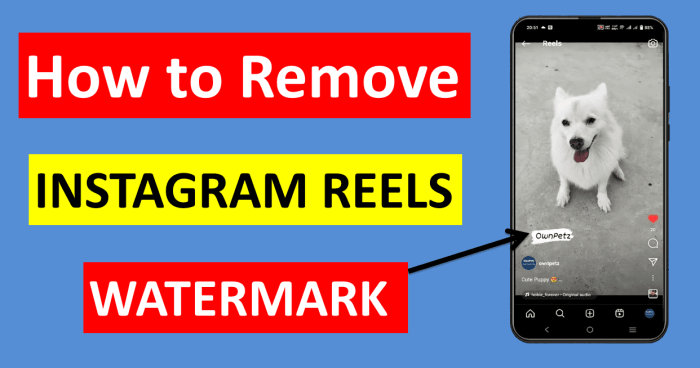 Cara menghapus watermark instagram