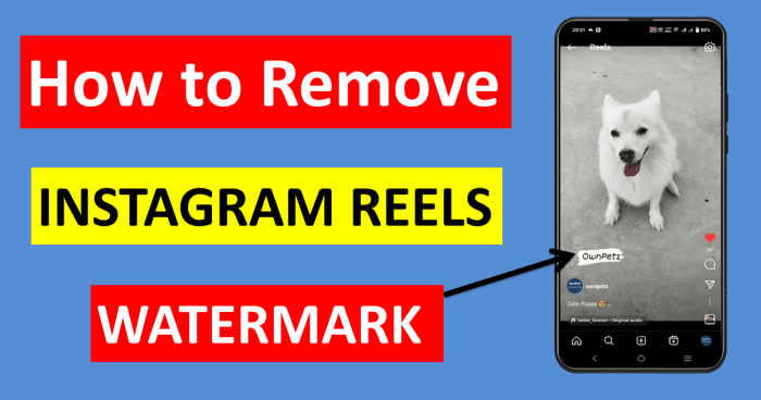 Cara menghilangkan watermark ig reels
