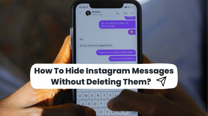 Cara menyembunyikan pesan di instagram
