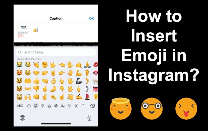 Cara menyematkan emoticon di instagram