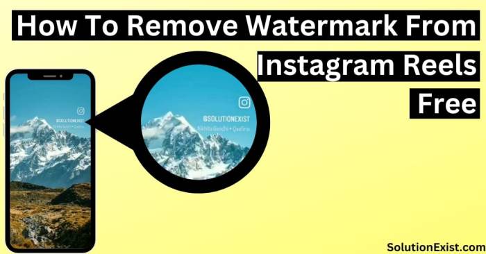 Cara menghapus watermark instagram