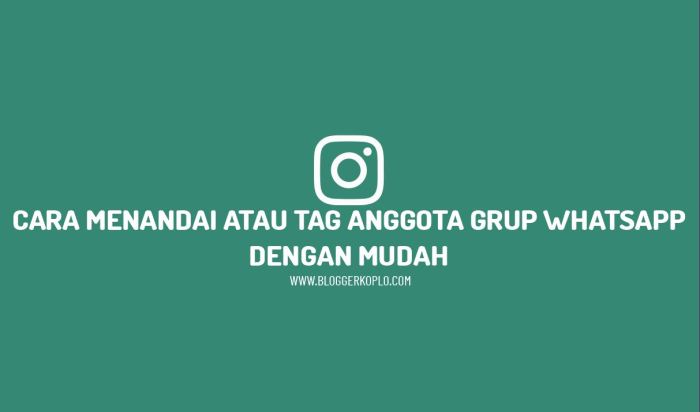 Cara ngetag di grup wa