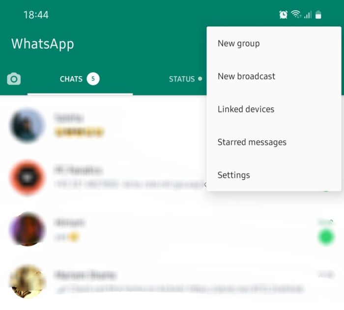 Cara hilangkan auto text whatsapp