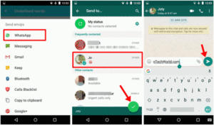 Cara underline whatsapp