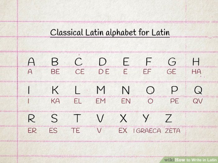 Cara tulisan latin di ig