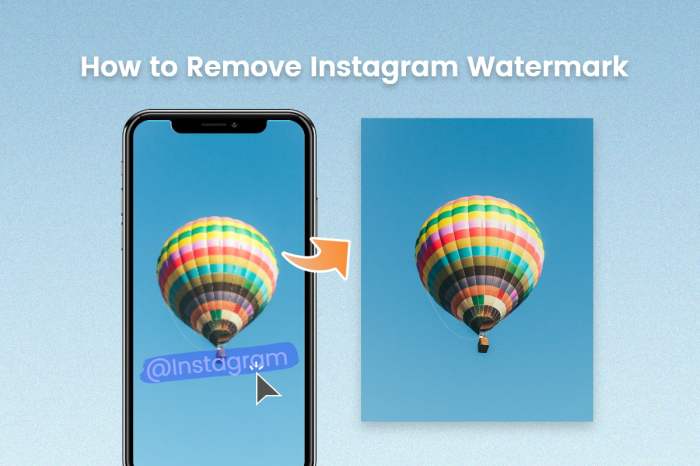 Cara menghilangkan watermark story ig