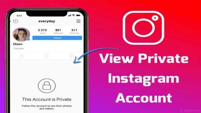 Cara membuka private instagram