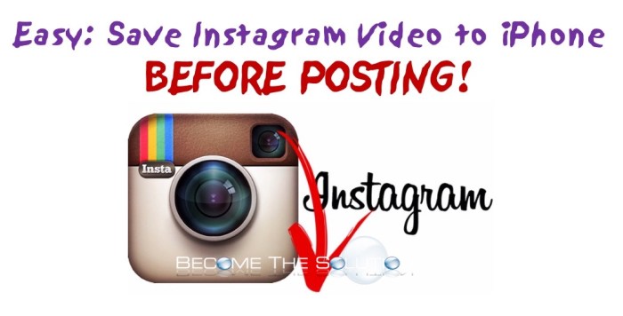 Cara save video instagram iphone