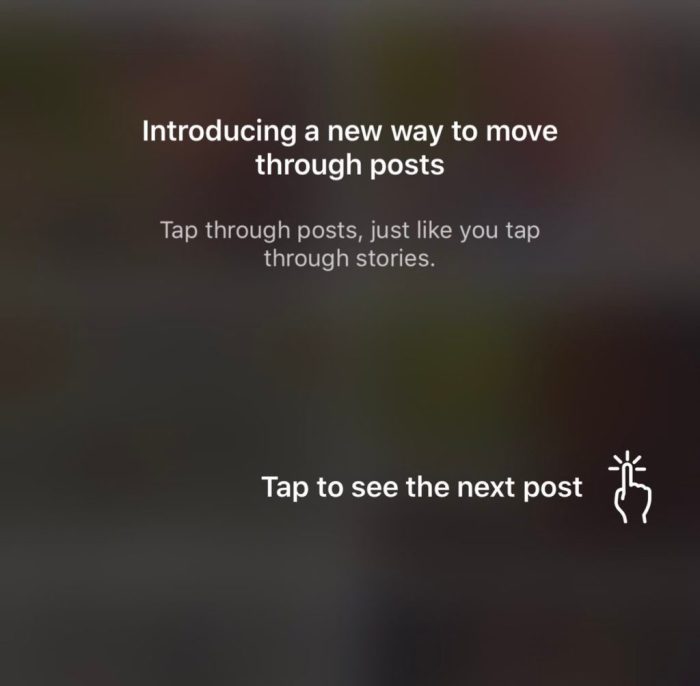 Instagram horizontal feed scroll bug test scrolling