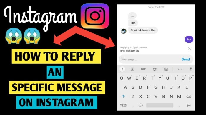 Cara reply chat ig